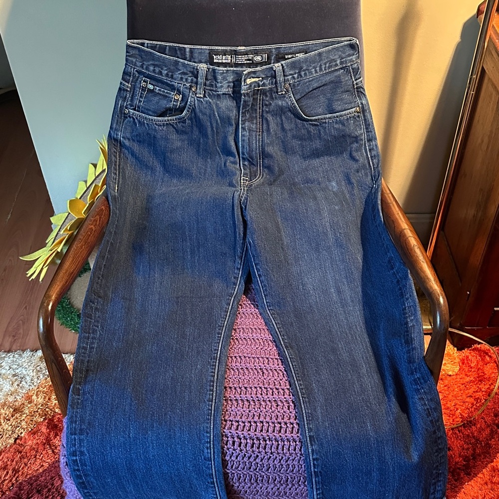 Ecko Unlimited Vintage Men's Relaxed Jeans - Dark Blue